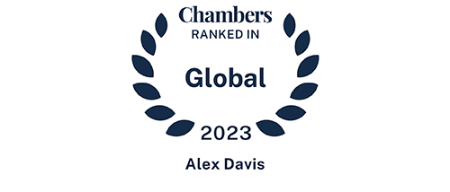 Alex Davis - Ranked in - Chambers Global 2023