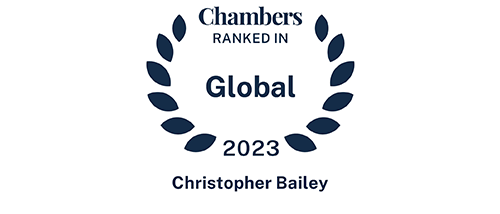 Chris Bailey - Ranked in - Chambers Global 2023