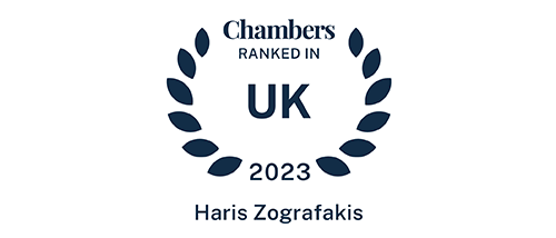 Haris Zografakis - Ranked in Chambers UK 2023 Haris Zografakis - Ranked in Chambers UK 2023
